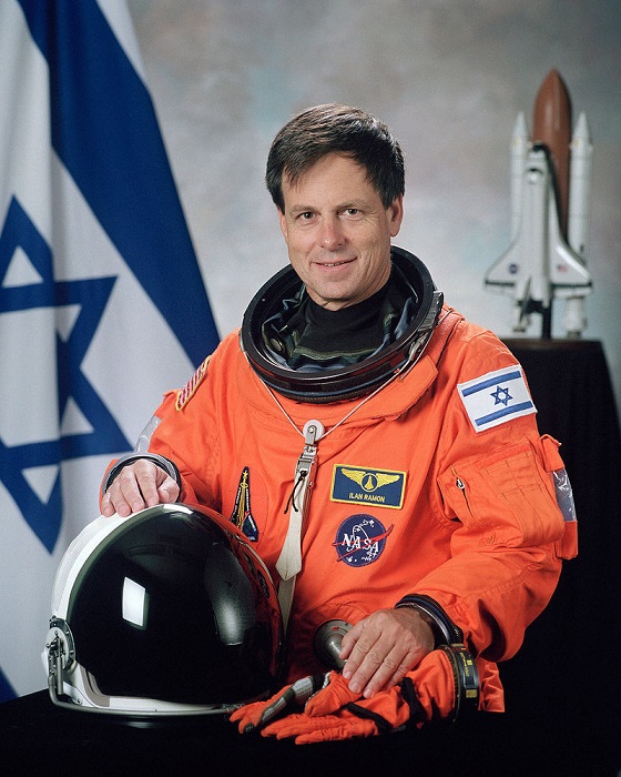 Ilan Ramon (by NASA) (http://science.ksc.nasa.gov/shuttle/missions/sts-107/images/high/KSC-02PP-0490.jpg)